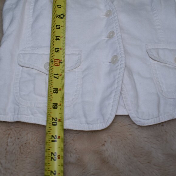 Michael Kors White Linen Vest Size Large - Picture 7 of 10